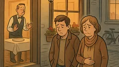 Witz: Andreas nach Restaurant: „Schrecklich, Mama!“